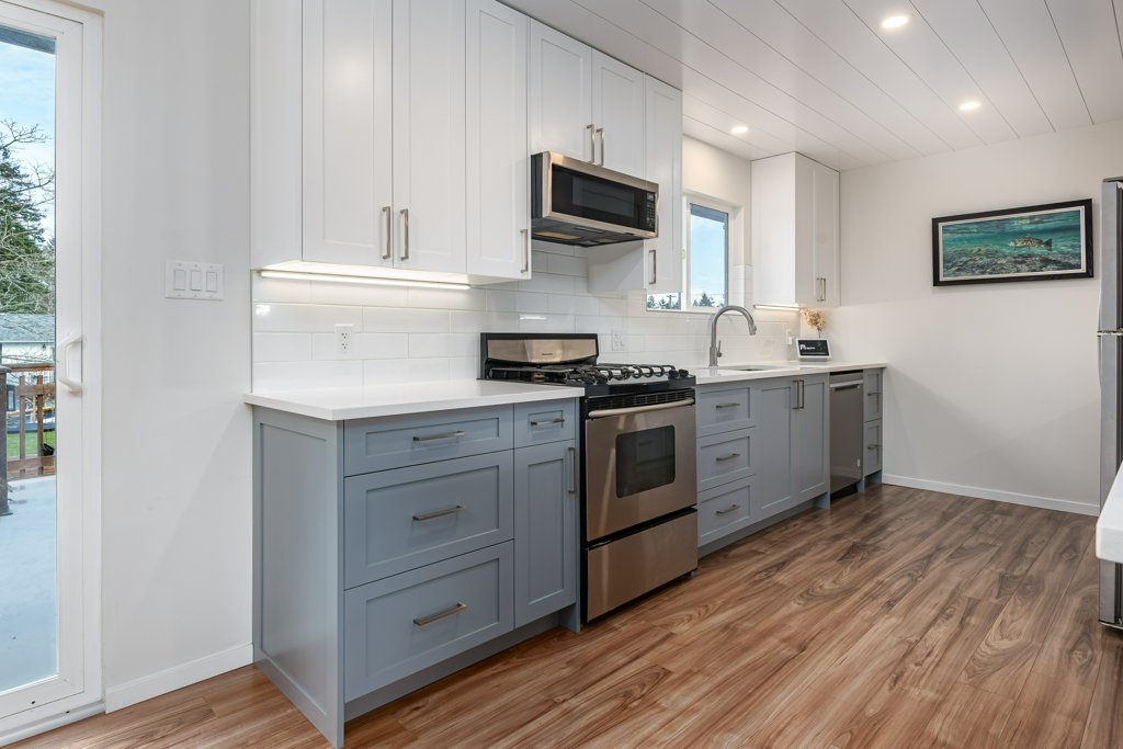 White and Grey Custom Kitchen